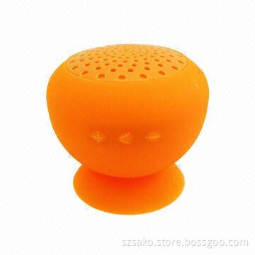 Water-resistant Bluetooth Speaker with Silicone Sucker, Colorful, Portable, Ideal for Shower Room